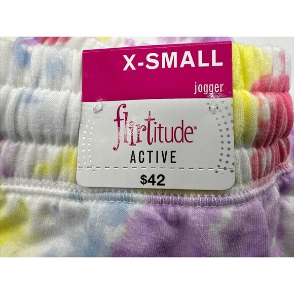 Flirtitude Tie-Dye Jogger Sweatpants, Women's Size XS Multi NEW MSRP‎ $42 - Picture 6 of 6